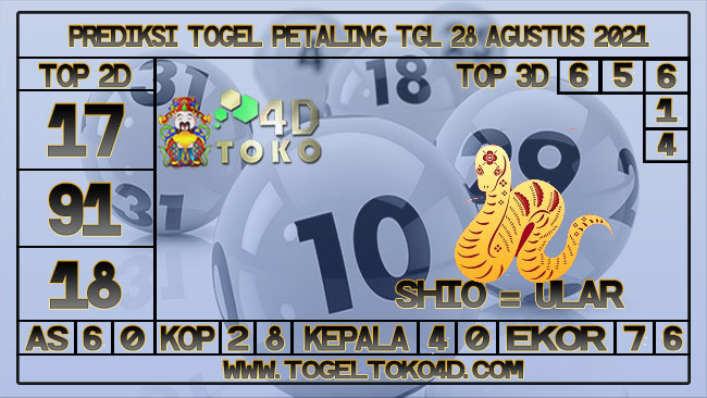 TOKO4D – PREDIKSI TOGEL PETALING 28 AGUSTUS 2021