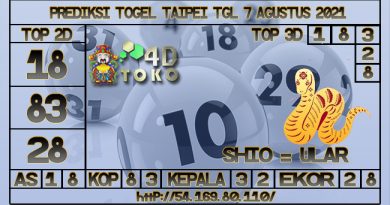 PREDIKSI TOGEL TAIPEI 07 AGUSTUS 2021