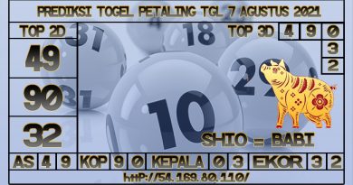 TOKO4D – PREDIKSI TOGEL PETALING 07 AGUSTUS 2021