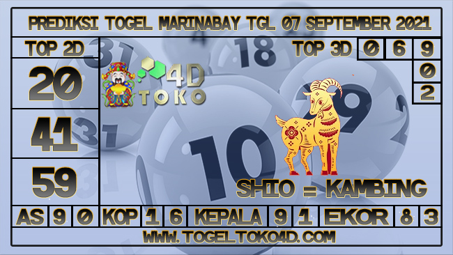 TOKO4D – PREDIKSI MARINABAY 07 SEPTEMBER 2021