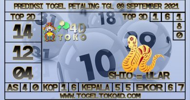 TOKO4D – PREDIKSI TOGEL PETALING 09 SEPTEMBER 2021