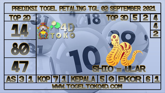 TOKO4D – PREDIKSI TOGEL PETALING 02 SEPTEMBER 2021