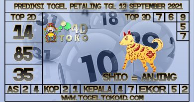 TOKO4D – PREDIKSI TOGEL PETALING 13 SEPTEMBER 2021