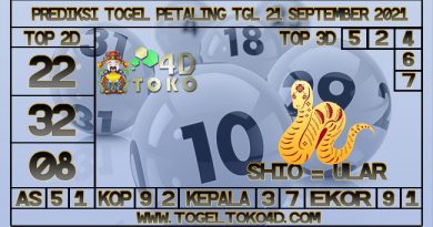 TOKO4D – PREDIKSI TOGEL PETALING 21 SEPTEMBER 2021