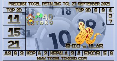 TOKO4D – PREDIKSI TOGEL PETALING 27 SEPTEMBER 2021