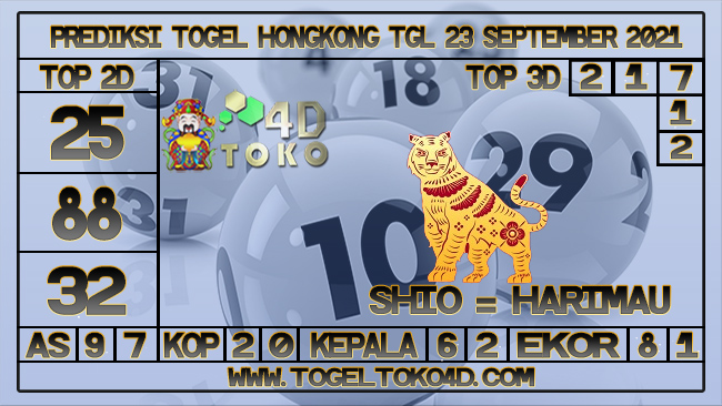 TOKO4D – PREDIKSI TOGEL HONGKONG 23 SEPTEMBER 2021