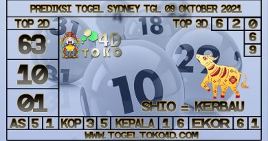 prediksi togel sydney 9 oktober 2021