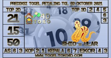 TOKO4D – PREDIKSI TOGEL PETALING 02 OKTOBER 2021