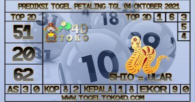 TOKO4D – PREDIKSI TOGEL PETALING 04 OKTOBER 2021