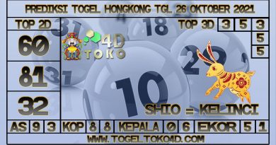 PREDIKSI TOGEL HONGKONG 26 OKTOBER 2021