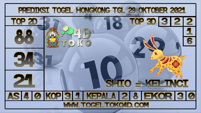 PREDIKSI TOGEL HONGKONG 29 OKTOBER 2021