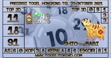 PREDIKSI TOGEL HONGKONG 23 OKTOBER 2021