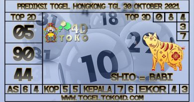 PREDIKSI TOGEL HONGKONG 30 OKTOBER 2021