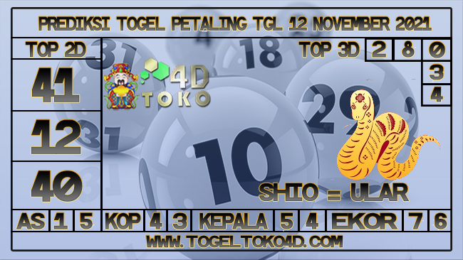 PREDIKSI TOGEL PETALING 12 NOVEMBER 2021