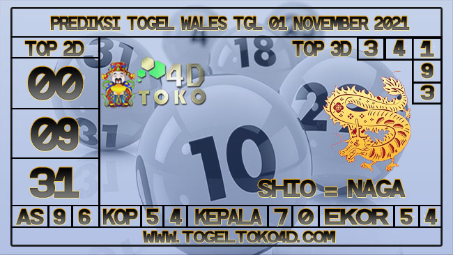 PREDIKSI TOGEL WALES 01 NOVEMBER 2021