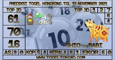 PREDIKSI TOGEL HONGKONG 15 NOVEMBER 2021