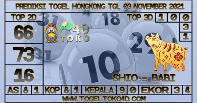 PREDIKSI TOGEL HONGKONG 03 NOVEMBER 2021