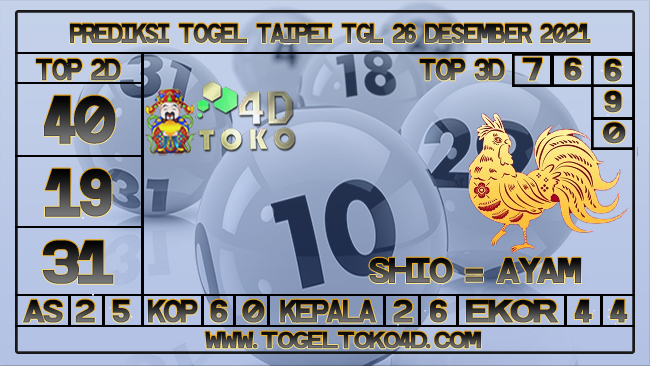 EDIKSI TOGEL TAIPEI 26 DESEMBER 2021