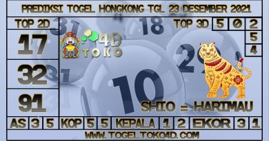 PREDIKSI TOGEL HONGKONG 23 DESEMBER 2021