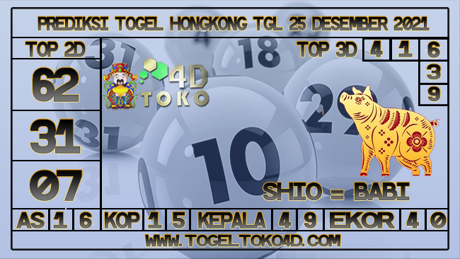 PREDIKSI TOGEL HONGKONG 25 DESEMBER 2021