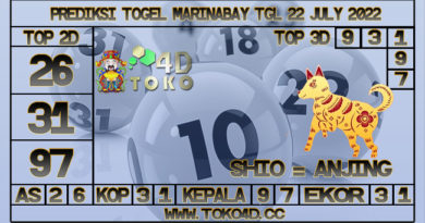 TOKO4D – PREDIKSIMARINABAY 22 JULY 2022