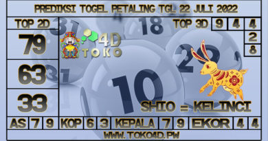 TOKO4D – PREDIKSI TOGEL PETALING 22 JULY 2022