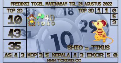 TOKO4D – PREDIKSI TOGEL MARINABAY 24 AGUSTUS 2022