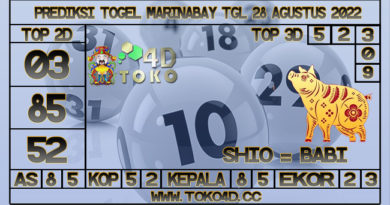 TOKO4D – PREDIKSI TOGEL MARINABAY 28 AGUSTUS 2022