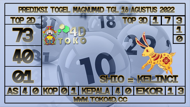 TOKO4D – PREDIKSI TOGEL MAGNUM4D 18 AGUSTUS 2022