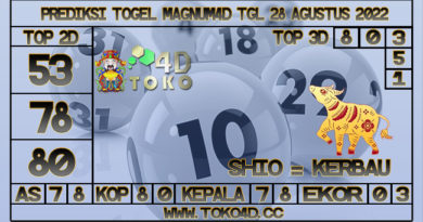 TOKO4D – PREDIKSI TOGEL MAGNUM4D 28 AGUSTUS 2022