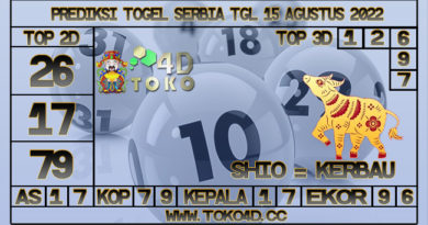 TOKO4D – PREDIKSI TOGEL SERBIA 15 AGUSTUS 2022