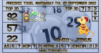 TOKO4D – PREDIKSI TOGEL MARINABAY 07 SEPTEMBER 2022