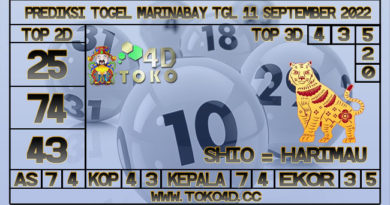 TOKO4D – PREDIKSI TOGEL MARINABAY 11 SEPTEMBER 2022