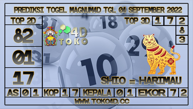 TOKO4D – PREDIKSI TOGEL MAGNUM4D 04 SEPTEMBER 2022