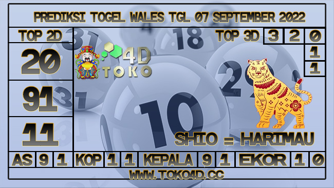 TOKO4D – PREDIKSI TOGEL WALES 07 SEPTEMBER 2022