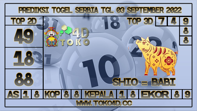 TOKO4D – PREDIKSI TOGEL SERBIA 03 SEPTEMBER 2022