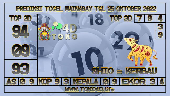 TOKO4D – PREDIKSI TOGEL MARINABAY 25 OKTOBER 2022