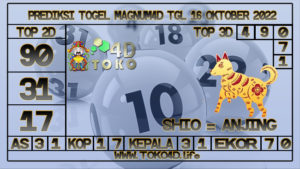 TOKO4D – PREDIKSI TOGEL MAGNUM4D 16 OKTOBER 2022