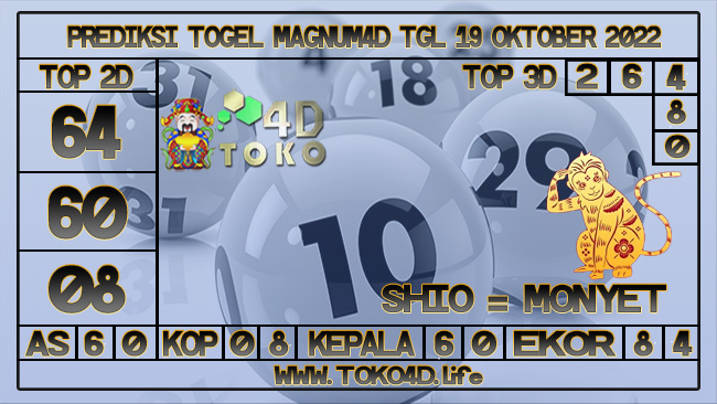 TOKO4D – PREDIKSI TOGEL MAGNUM4D 19 OKTOBER 2022