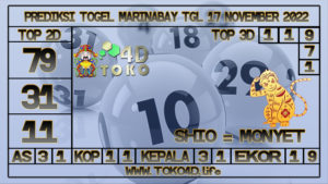 TOKO4D – PREDIKSI TOGEL MARINABAY 17 NOVEMBER 2022