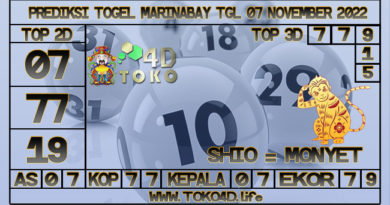 TOKO4D – PREDIKSI TOGEL MARINABAY 07 NOVEMBER 2022