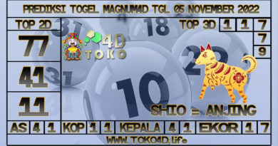 TOKO4D – PREDIKSI TOGEL MAGNUM4D 05 NOVEMBER 2022