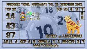 TOKO4D – PREDIKSI TOGEL MARINABAY 21 DESEMBER 2022