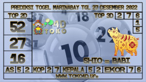 TOKO4D – PREDIKSI TOGEL MARINABAY 27 DESEMBER 2022