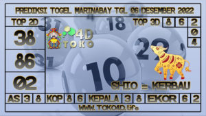 TOKO4D – PREDIKSI TOGEL MARINABAY 06 DESEMBER 2022