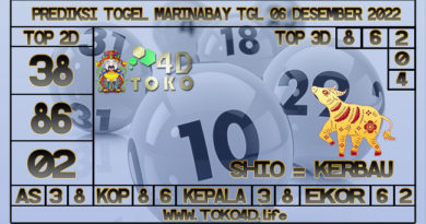 TOKO4D – PREDIKSI TOGEL MARINABAY 06 DESEMBER 2022