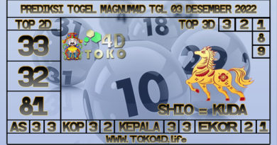 TOKO4D – PREDIKSI TOGEL MAGNUM4D 03 NOVEMBER 2022