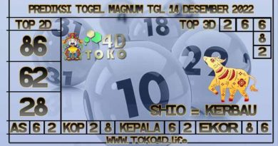 TOKO4D – PREDIKSI TOGEL MAGNUM4D 14 NOVEMBER 2022