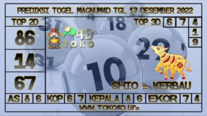 TOKO4D – PREDIKSI TOGEL MAGNUM4D 17 NOVEMBER 2022