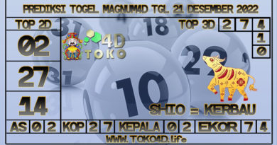 TOKO4D – PREDIKSI TOGEL MAGNUM4D 21 NOVEMBER 2022